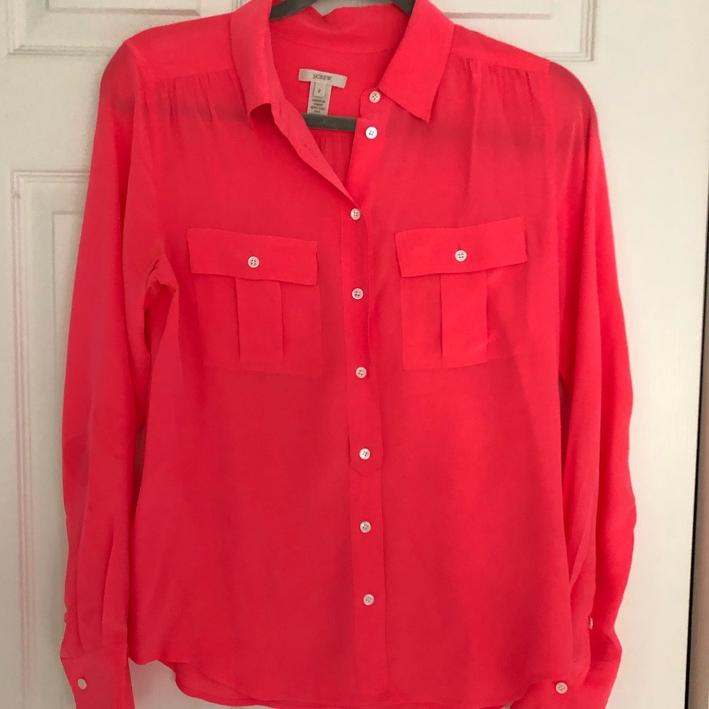 J crew women’s  silk blouse